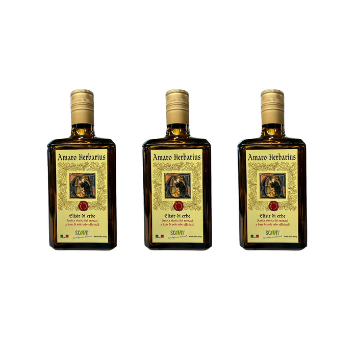 Amaro Herbarius - Elisir di Erbe - antica ricetta dei monaci a base di sole erbe officinali - 700 ml