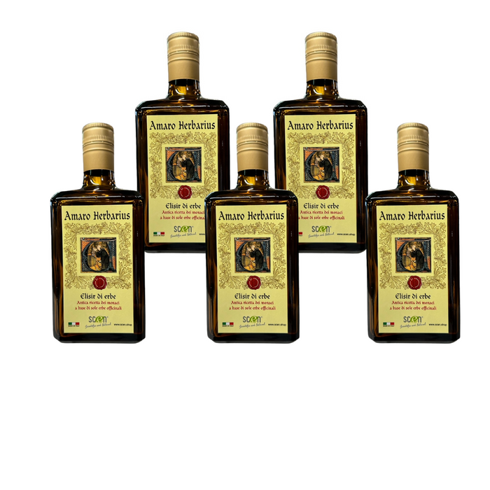 Amaro Herbarius - Elisir di Erbe - antica ricetta dei monaci a base di sole erbe officinali - 700 ml