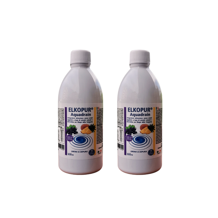 Elkopur® Aquadrain, è un prodotto depurativo, ad azione drenante che aiuta ad eliminare i liquidi in eccesso, migliorare il microcircolo venoso, ridurre gonfiore e senso di pesantezza