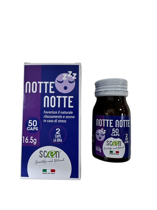 Notte Notte - Scen - Integratore 100% Naturale per favorire il riposo notturno ed il rilassamento